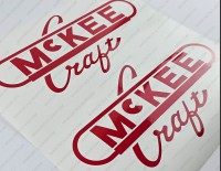 McKee Boat Logo V1 Decal Set of 2 x 11"